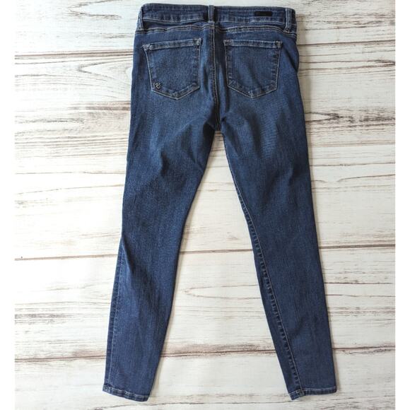Kut for the Kloth Toothpick Skinny Distressed Jeans sz 4 Petite - Picture 6 of 7